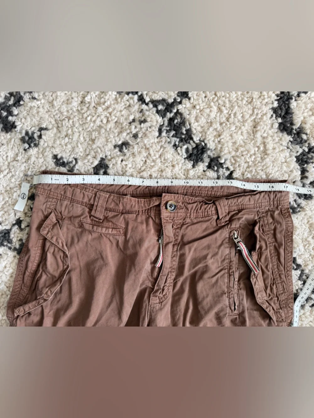 Burberry Cargo Brown Cotton Shorts size S 24 - Picture 6 of 7